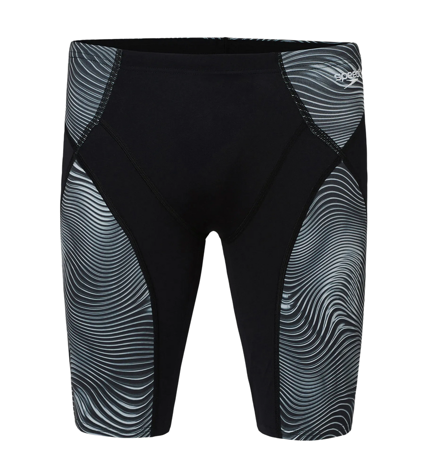 Men's Endurance+  Hydrosense Print V-Cut Compression Jammer - Black & White