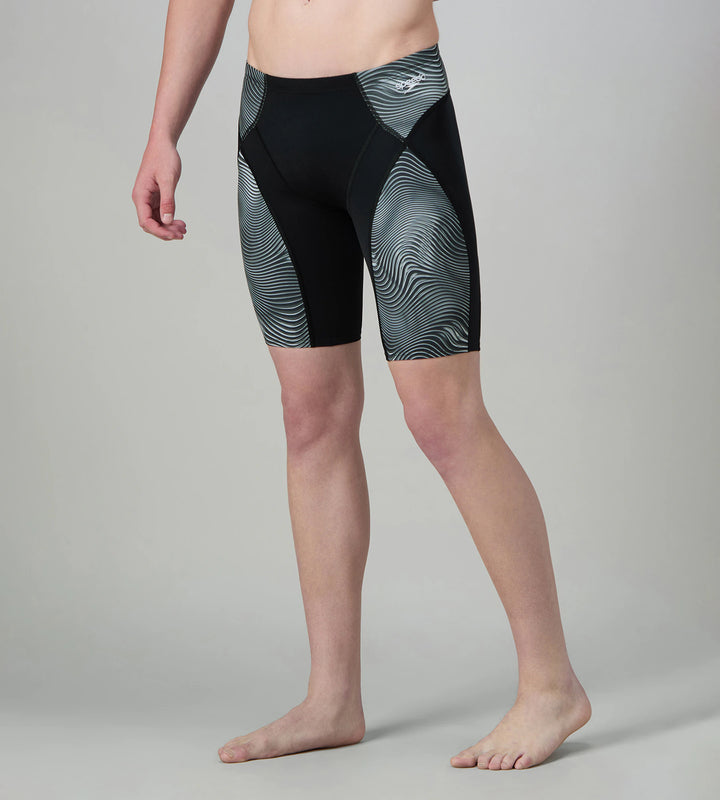 Men's Endurance+  Hydrosense Print V-Cut Compression Jammer - Black & White