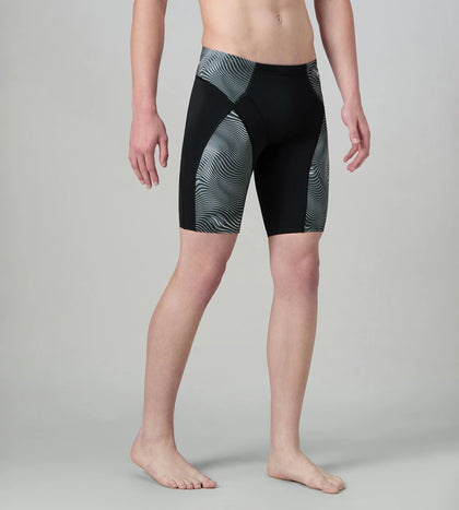 Men's Endurance+  Hydrosense Print V-Cut Compression Jammer - Black & White