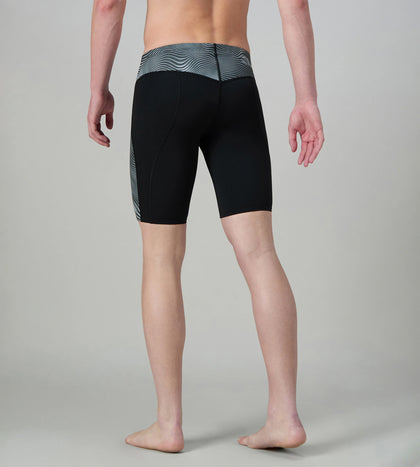 Men's Endurance+  Hydrosense Print V-Cut Compression Jammer - Black & White