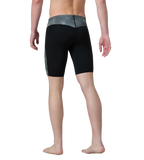 Men's Endurance+  Hydrosense Print V-Cut Compression Jammer - Black & White