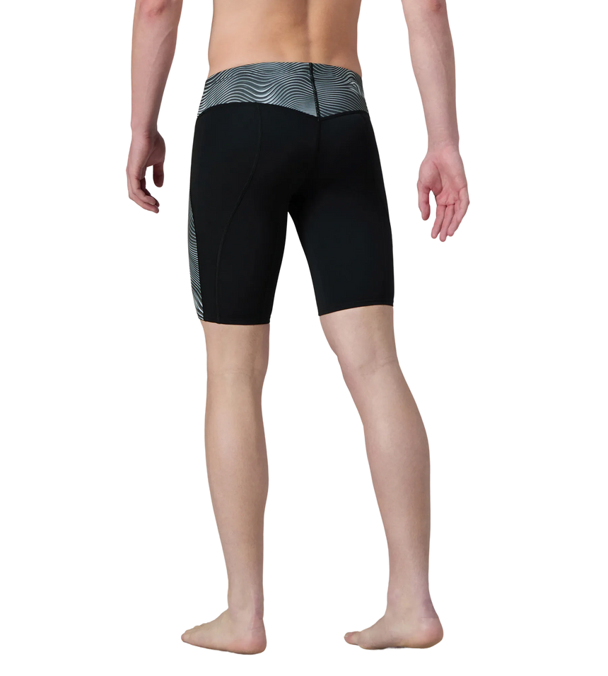 Men's Endurance+  Hydrosense Print V-Cut Compression Jammer - Black & White
