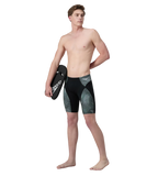 Men's Endurance+  Hydrosense Print V-Cut Compression Jammer - Black & White