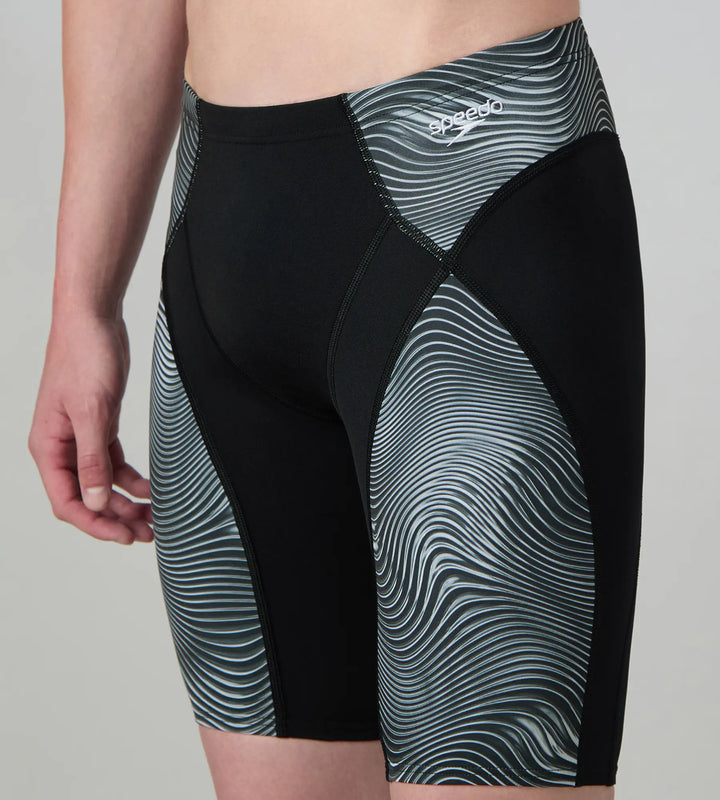 Men's Endurance+  Hydrosense Print V-Cut Compression Jammer - Black & White