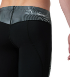 Men's Endurance+  Hydrosense Print V-Cut Compression Jammer - Black & White