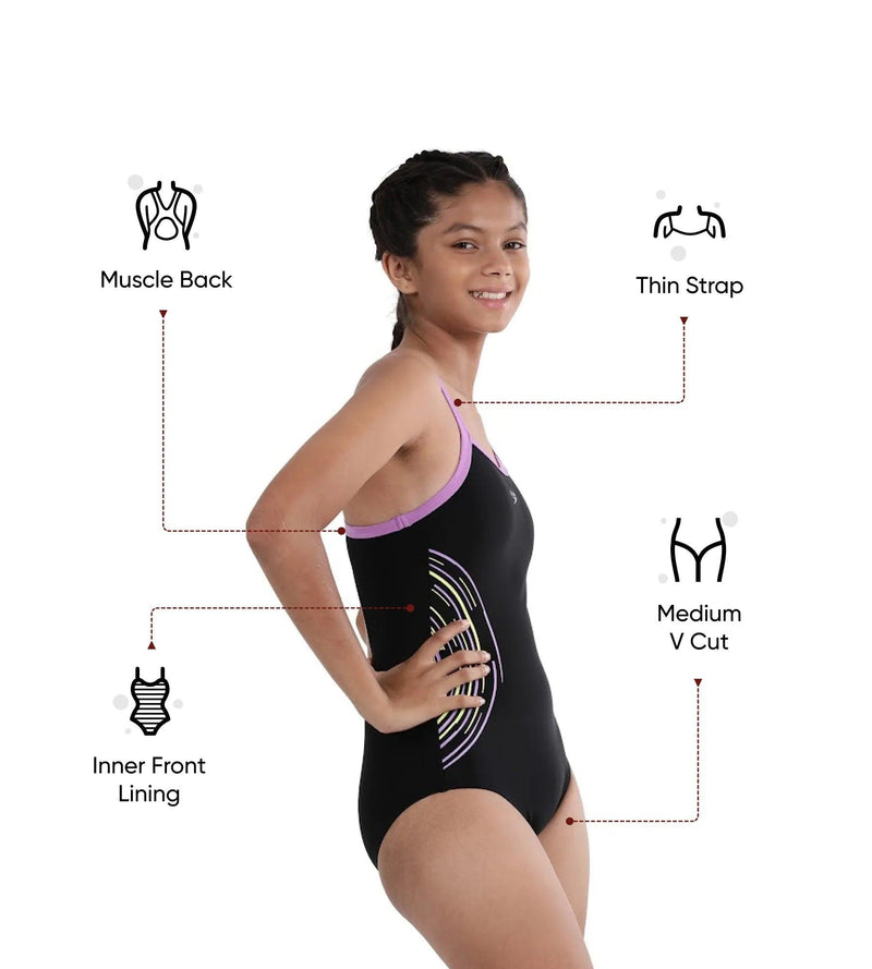 Buy Speedo Plastisol Placement Thinstrap Muscle Back Black-Sweet