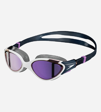 Women's Biofuse 2.0 Anti Fog Mirror Lens Swim Goggles - White, True Navy & Sweet Purple