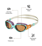 Women's Biofuse 2.0 Orange Tint-Lens Goggles - Blue & Orange