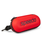 Speedo Anti-Moisture Trap Protective Hard Shell Swim Goggle Case Cover - Red