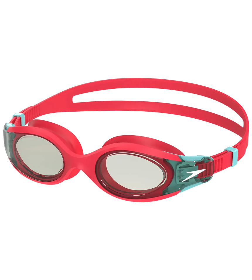 Unisex Kids Hydrosity 2.0 Anti Fog Coated Lens Swim Goggles (Age Range -  6-14 Years) - Red & Blue