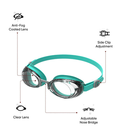 Unisex Adult Jet 2.0 Anti-Fog UV Protection Swim Goggles - Blue & Clear