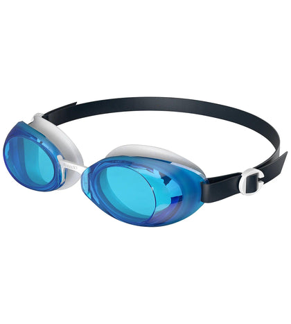 Unisex Adult Jet 2.0 Blue Tint Anti Fog Lens Swim Goggles - Blue & White