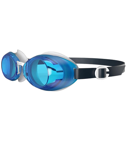 Unisex Adult Jet 2.0 Blue Tint Anti Fog Lens Swim Goggles - Blue & White