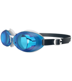 Unisex Adult Jet 2.0 Blue Tint Anti Fog Lens Swim Goggles - Blue & White