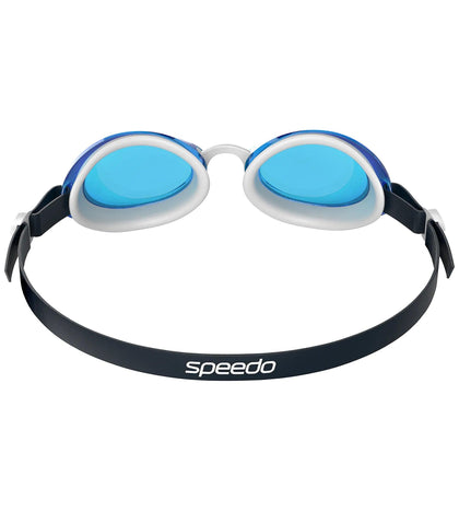 Unisex Adult Jet 2.0 Blue Tint Anti Fog Lens Swim Goggles - Blue & White