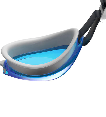 Unisex Adult Jet 2.0 Blue Tint Anti Fog Lens Swim Goggles - Blue & White