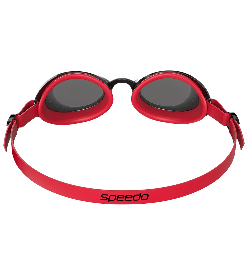 Unisex Adult Jet 2.0 Smoke Tint Anti Fog Lens Swim Goggles - Red & Smoke