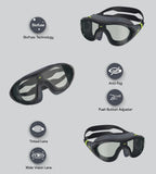 Unisex Adult Biofuse 2.0 Mask Anti Fog Coated Lens Swim Goggles For Men and Women - Anthracite Sna