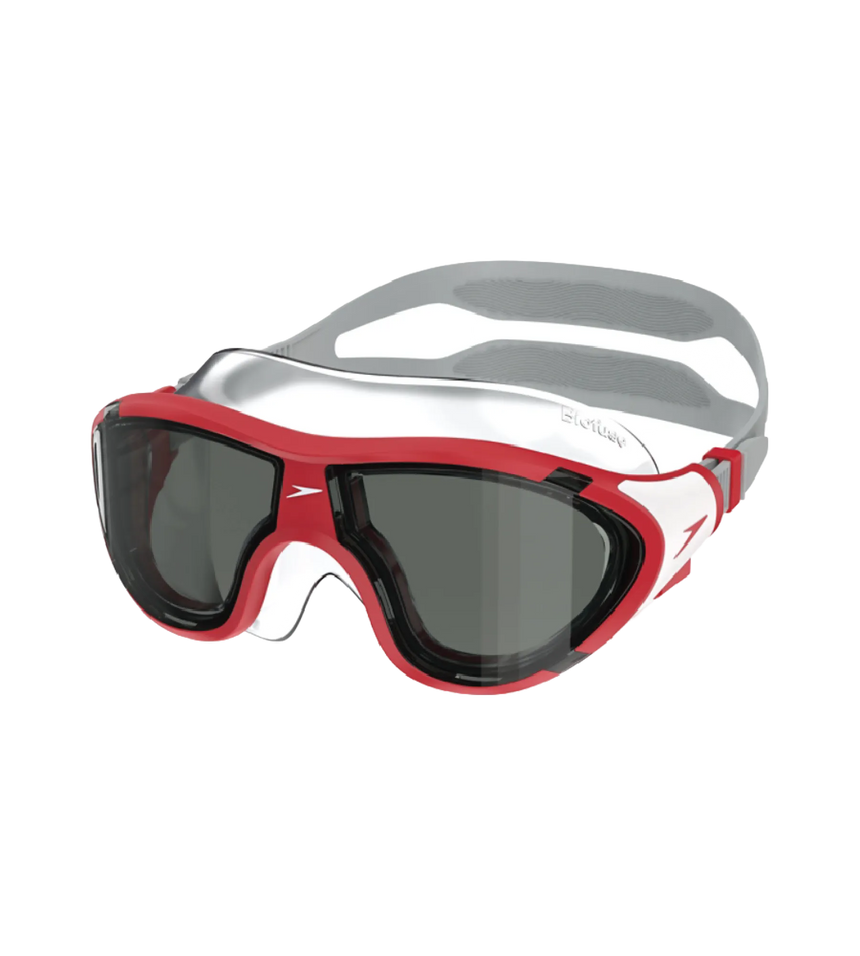 Unisex Kids Biofuse 2.0 Mask Anti Fog Coated Lens Swim Goggles For Boys and Girls - High Risk Red