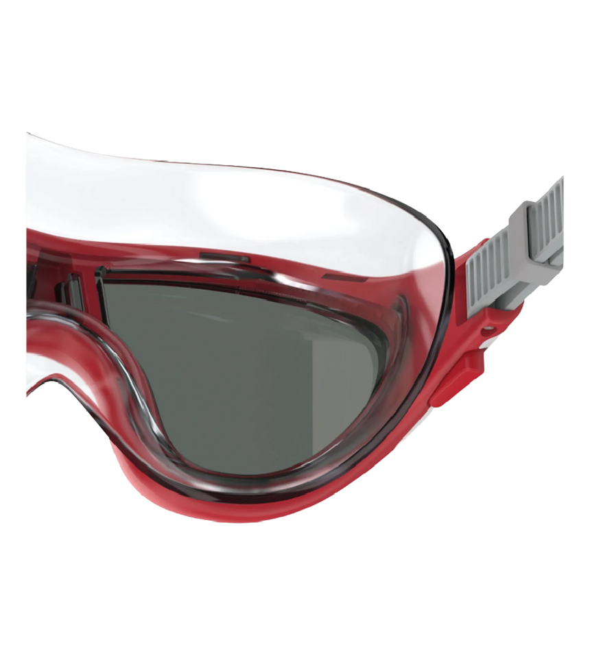 Unisex Kids Biofuse 2.0 Mask Anti Fog Coated Lens Swim Goggles For Boys and Girls - High Risk Red