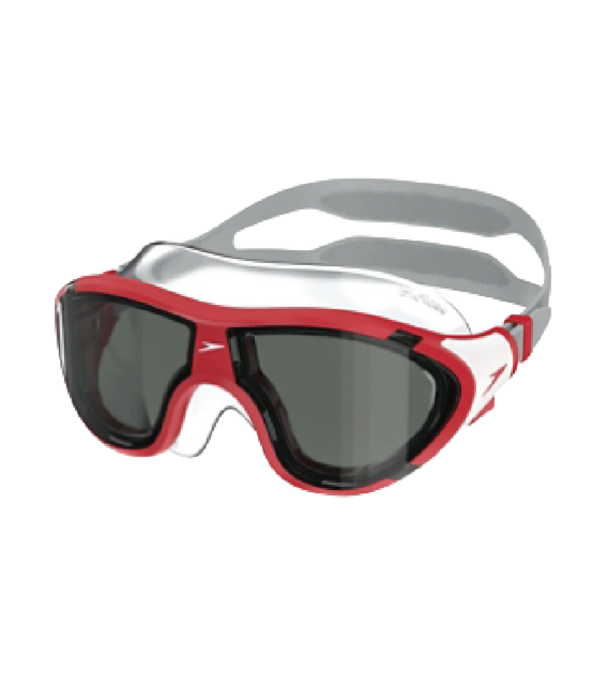 Unisex Kids Biofuse 2.0 Mask Anti Fog Coated Lens Swim Goggles For Boys and Girls - High Risk Red
