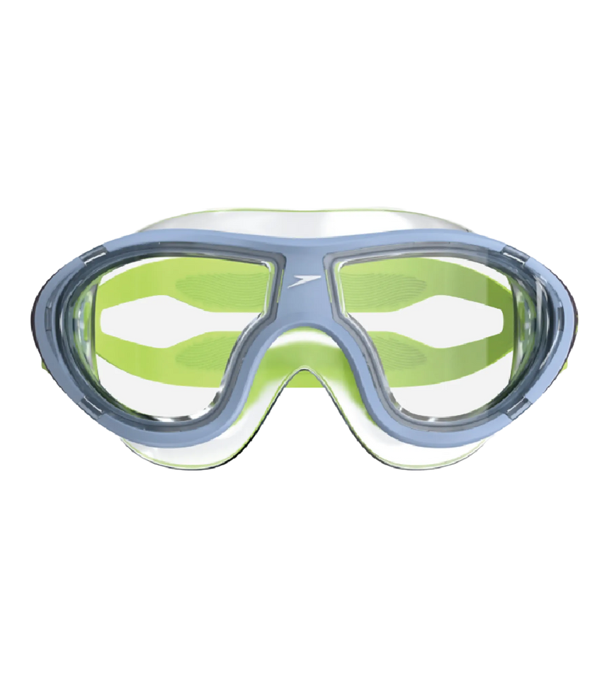 Unisex Kids Biofuse 2.0 Mask Anti Fog Coated Lens Swim Goggles For Boys and Girls - Lagoon Blue & Celeste