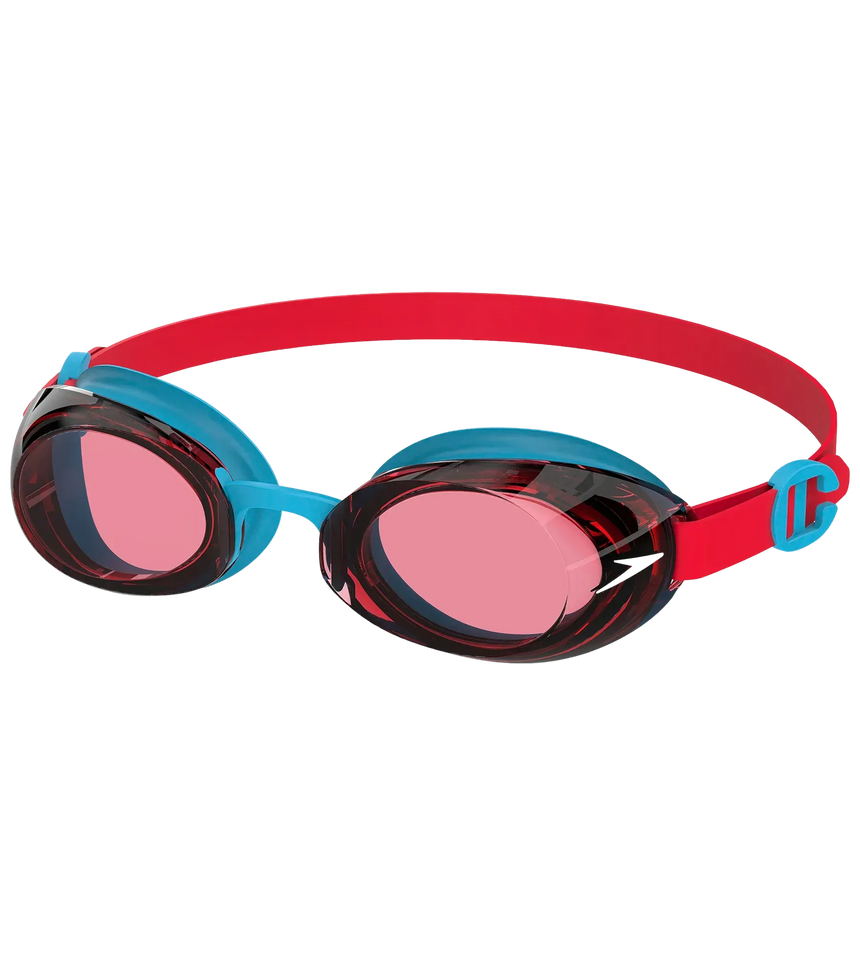 Unisex Kids Jet 2.0 Anti-Fog UV Protection Swim Goggles (Age Range -  6-14 Years) - Red & Blue