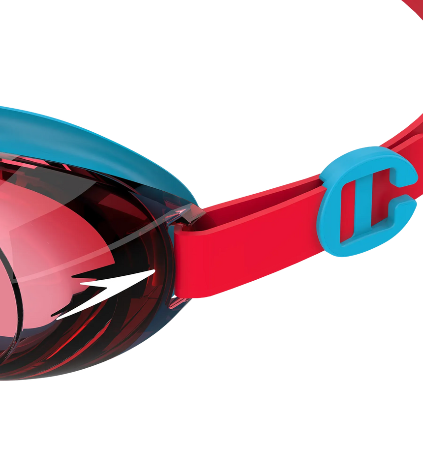 Unisex Kids Jet 2.0 Anti-Fog UV Protection Swim Goggles (Age Range -  6-14 Years) - Red & Blue