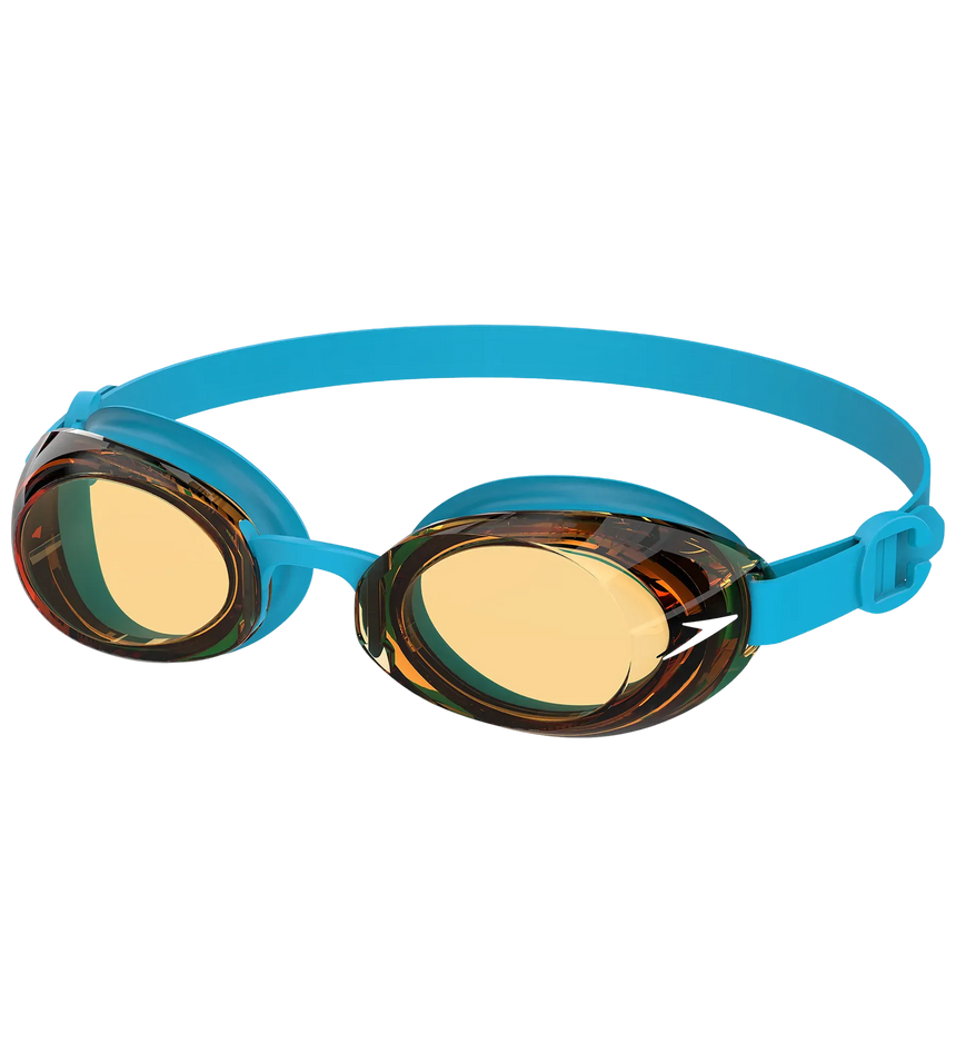 Unisex Kids Jet 2.0 Anti Fog coated lens Swim Goggles (Age Range -  6-14 Years) - Blue & Orange