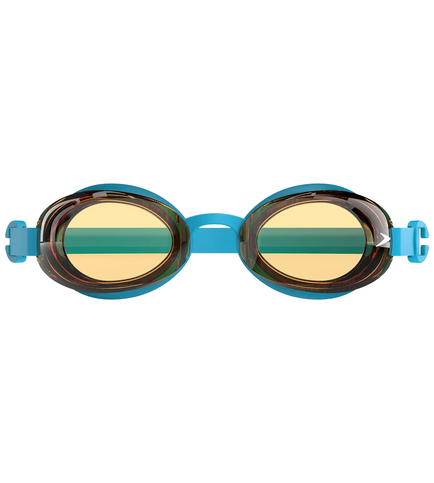 Unisex Kids Jet 2.0 Anti Fog coated lens Swim Goggles (Age Range -  6-14 Years) - Blue & Orange