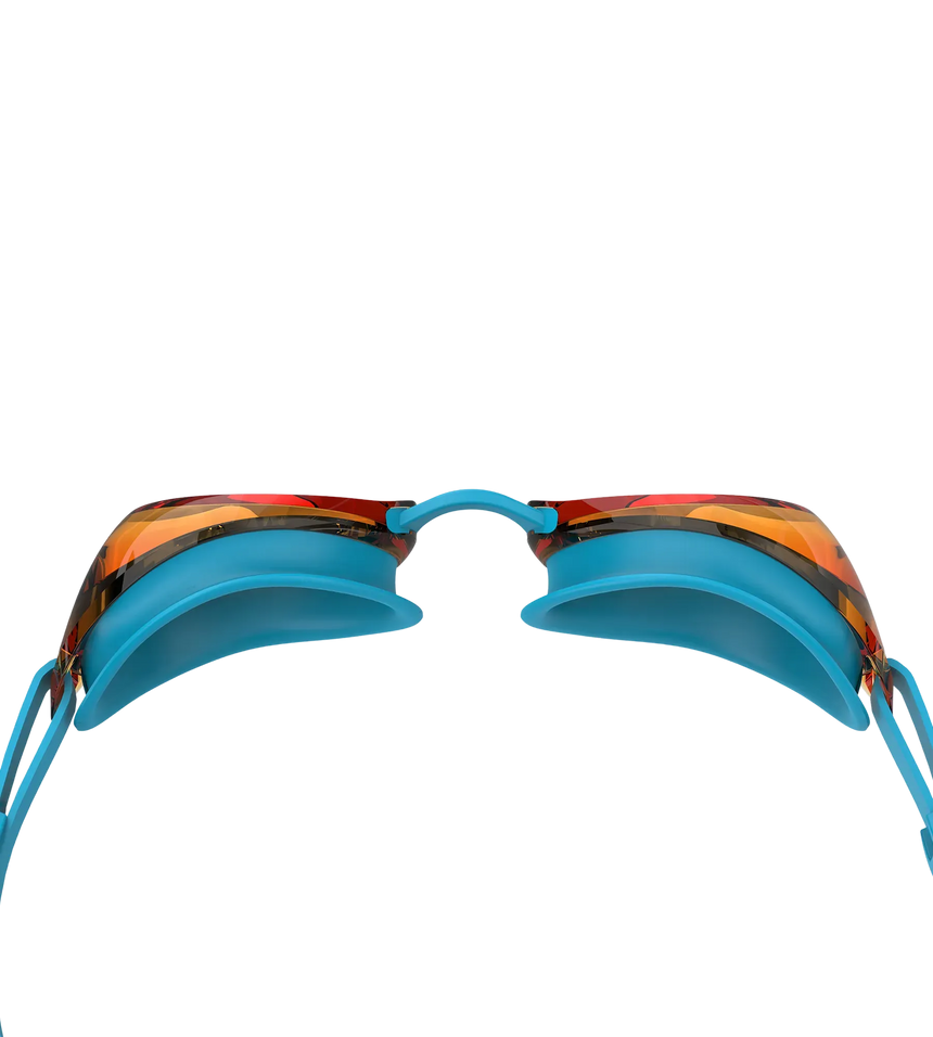 Unisex Kids Jet 2.0 Anti Fog coated lens Swim Goggles (Age Range -  6-14 Years) - Blue & Orange