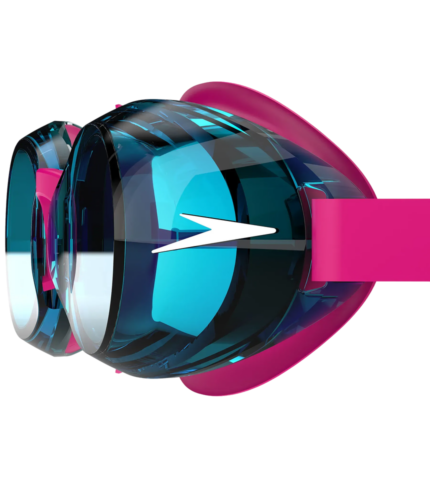 Unisex Kids Jet 2.0 Anti Fog coated lens Swim Goggles (Age Range -  6-14 Years) - Pink & Blue