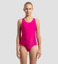 Girl's Endurance 10 Lycra Racerback Swimwear - Electric Pink & True Navy