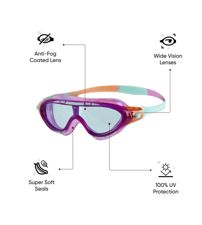 Unisex Kids Rift Tint-Lens Goggles (Age Range -  6-14 Years) - Orchid & Soft Coral