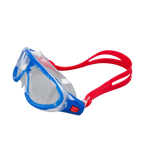 Unisex Kids Rift Clear-Lens Swim Goggles - Lava Red & Beautiful Blue