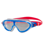 Unisex Kids Rift Clear-Lens Swim Goggles - Lava Red & Beautiful Blue