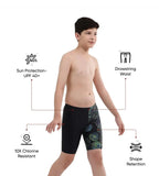 Boy's Endruance 10 Digital Print Jammer - True Navy & Aquarium