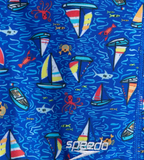 Boy's Endura Brite Digital Print Jammer - True Cobalt & White