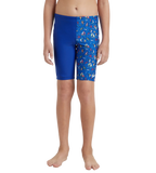 Boy's Endura Brite Digital Print Jammer - True Cobalt & White