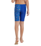 Boy's Endura Brite Digital Print Jammer - True Cobalt & White