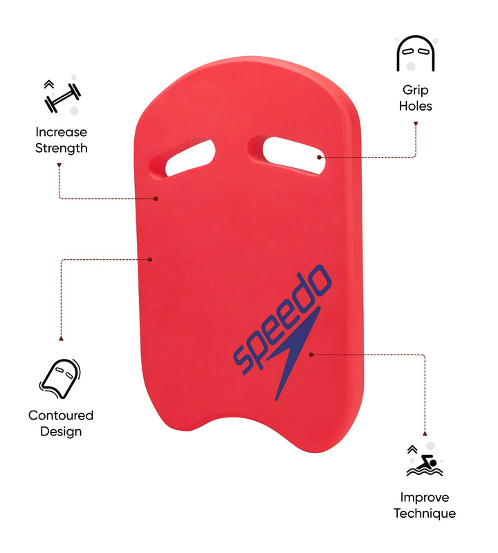 Unisex Adult Technique and Strength Building Kick Board Training Aid For Men and Women - Fed Red & Blue Flame