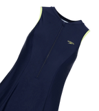 Women's Endurance10 Racerback Swimdress With Boyleg - True Navy & Electric Lime