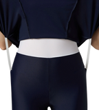 Women's Endurance10 Racerback Swimdress With Boyleg - True Navy & Electric Lime
