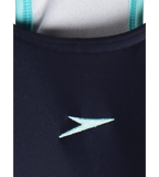 Women's Endurance 10 Racerback Swimdress With Boyleg - True Navy & Marine Blue