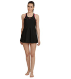 Women's Endurance 10 Racerback Swimdress - Black & Magenta