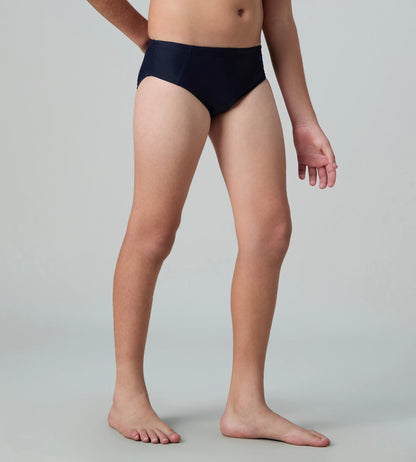 Boy's Endurance10 Lycra Brief - True Navy & Deep Saffire