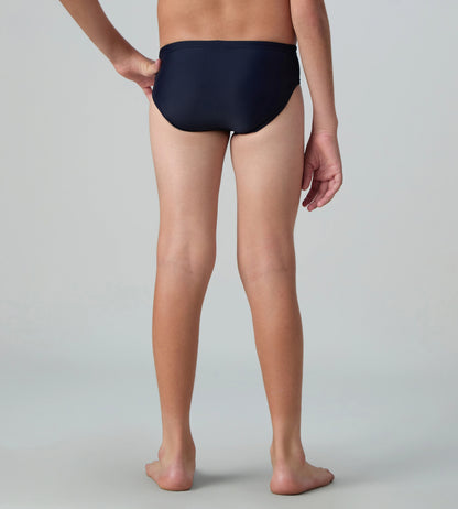 Boy's Endurance10 Lycra Brief - True Navy & Deep Saffire