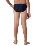Boy's Endurance10 Lycra Brief - True Navy & Deep Saffire