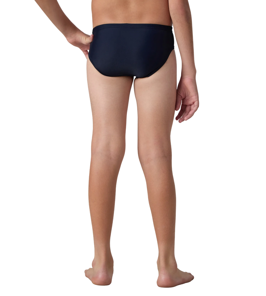 Boy's Endurance10 Lycra Brief - True Navy & Deep Saffire