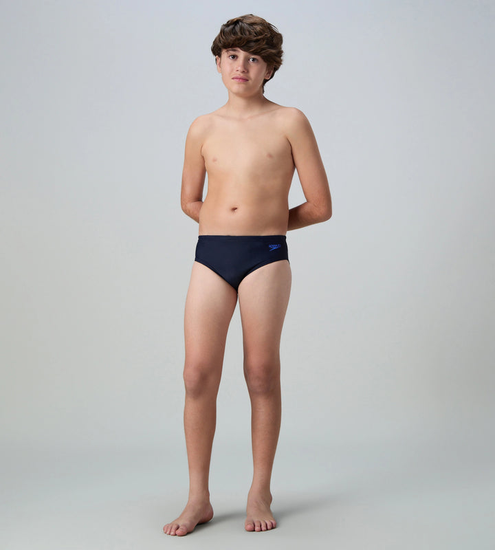 Boy's Endurance10 Lycra Brief - True Navy & Deep Saffire